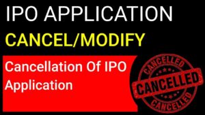 IPO cancellation, dual application rejection